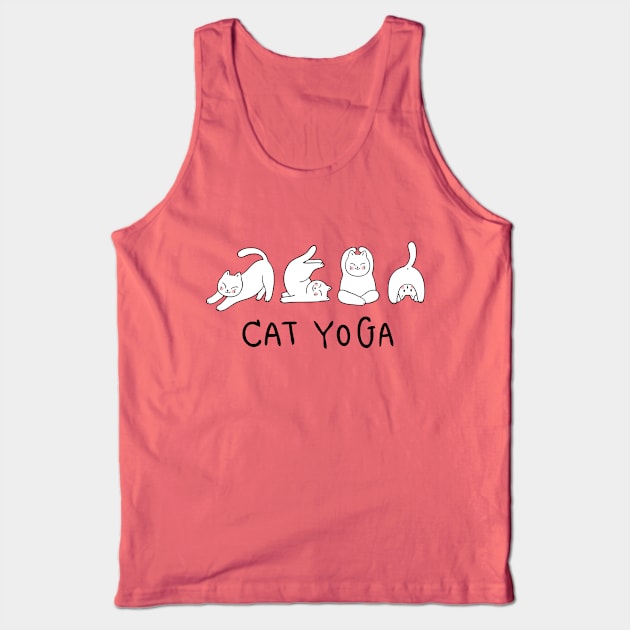 Cat Yoga Stretch Tank Top by machmigo